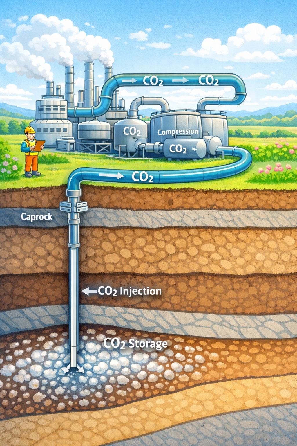 A légköri szén-dioxid leválasztásának és felszín alatti tárolásának helyzete hazánkban - kerekasztal-beszélgetés intézetünk részvételével